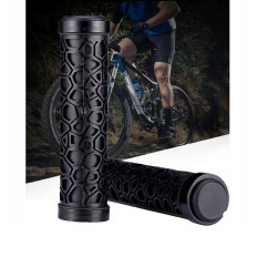 Les poignées de bicyclette contiennent avec une remorque en caoutchouc. 22mm noir