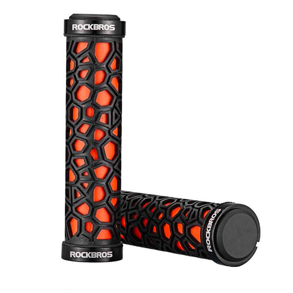 Grips koles drži z gumijastim prikolico. 22mm črna in oranžna
