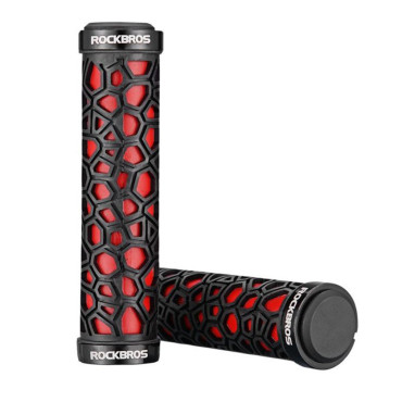 Grips koles drži z gumijastim prikolico. 22mm črna in rdeča
