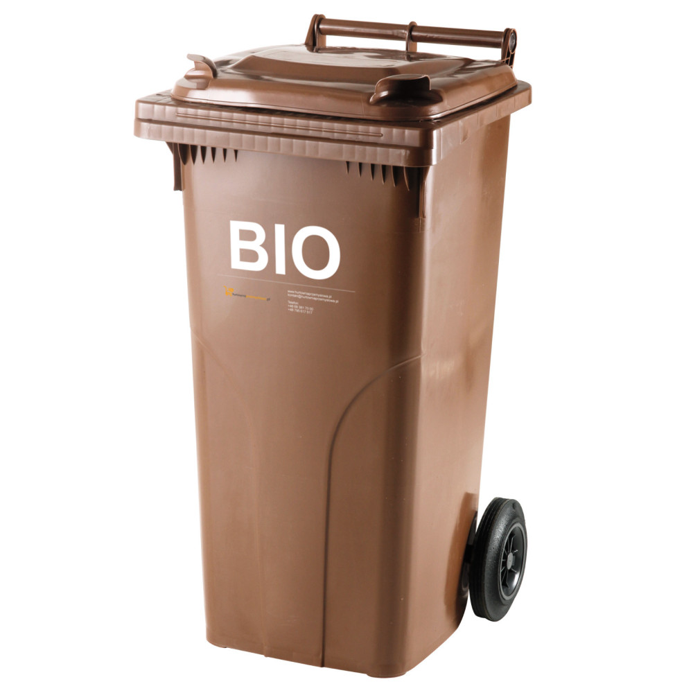 Bio Bio kontajnerový odpad a grabely Atstals Europlast Austria - Brown 120l
