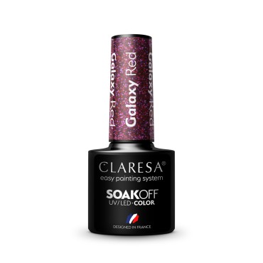 CLARESA Geelilakka Galaxy Red 5 g — etuosa