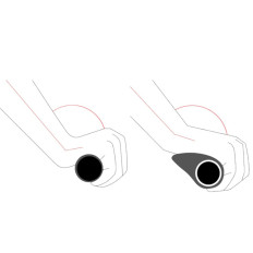 Gripy Cykelcykel Grips Wed. 22mm grå