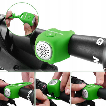 Sino eletrônico em alojamento de silicone - verde