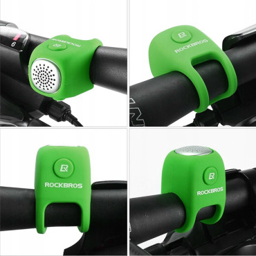 Sino eletrônico em alojamento de silicone - verde