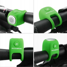 Sino eletrônico em alojamento de silicone - verde