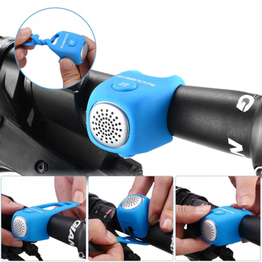 Sino eletrônico em alojamento de silicone - azul