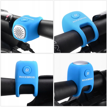 Sino eletrônico em alojamento de silicone - azul