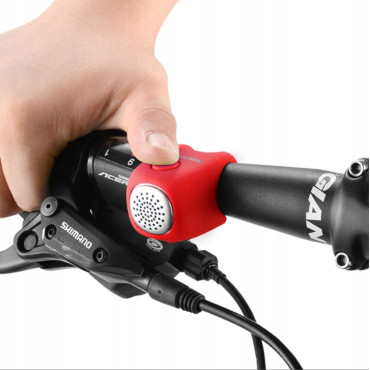 Sino eletrônico em embalagem de silicone - vermelho