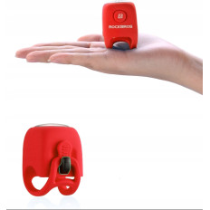Electronic bell in silicone casing - red