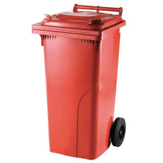 Container Waste and Athestic waste buckle Europlast Austria - red 120l