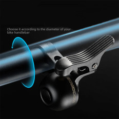 Bicycle ringtone on the right side of the steering wheel - black