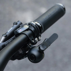 Suoneria della bicicletta sul lato destro del volante - nero