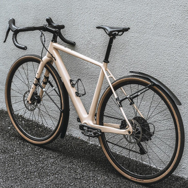 Fronte anteriore universale del parafango della bicicletta con regolabile - nero