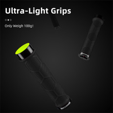 Grips Hands Bicycle Bicycle Holds with Reflective - Black