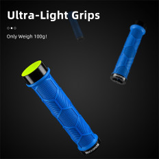 Grips Hands Bicykel drží TPR s reflexným - modrá