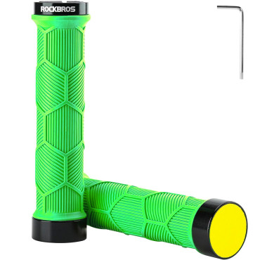 Grips händer cykel håller TPR med reflekterande - grön
