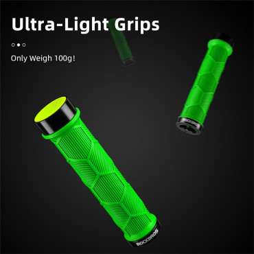 Grips händer cykel håller TPR med reflekterande - grön