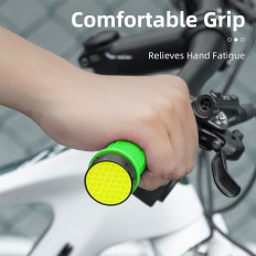 Grips händer cykel håller TPR med reflekterande - grön