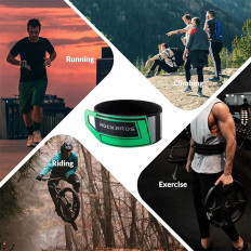 Taśma odblaskowa na rower nogę rękę plecak - zielona