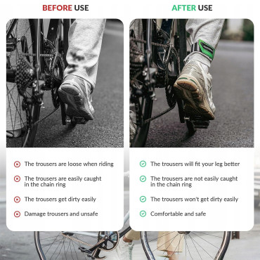 Ruban réfléchissant pour sac à main à la main de la jambe de vélo - vert