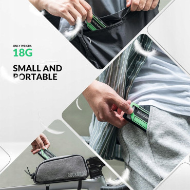 Fényvisszaverő szalag a kerékpáros lábakhoz Hand Backpack - Green