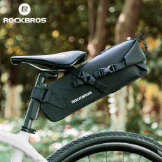 Bolsa de bicicleta sob a sela com ajuste de multidão 3L - preto