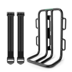 Prateleira de bicicleta para bolsa de garfo de bicicleta - preto