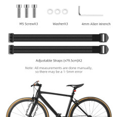 Bicycle shelf for bicycle fork bag - black