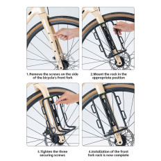 Kolesarska polica za BASU BICYCLE BEK - črna