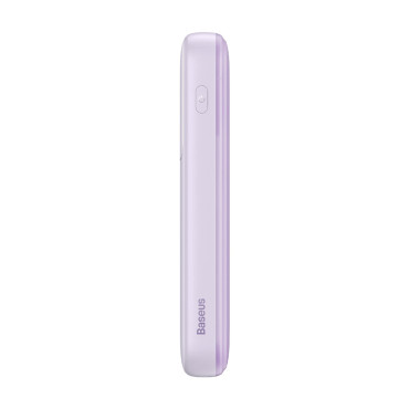 POWERBANK su ekranu 10000mAH 22.5W + USB-A / USB-C kabelis violetinė