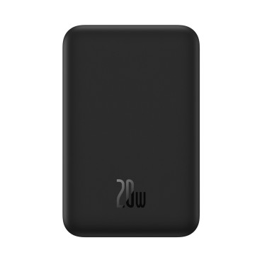 Powerbank Magnetisk Mini 20000 mAH 20W + USB-C Kabel Svart