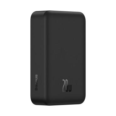 Powerbank Magnetisk Mini 20000 mAH 20W + USB-C Kabel Svart