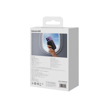 Powerbank Magnetisk Mini 20000 mAH 20W + USB-C Kabel Svart