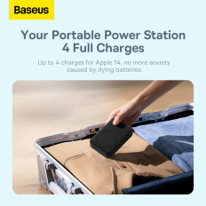 PowerBank Magnetic Mini 20000 MAH 20W + USB-C kabelska črna