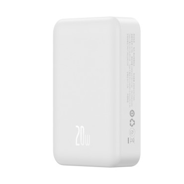 Powerbank magnetski mini 20000 mah 20w + USB-C kabel bijeli