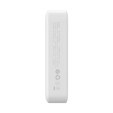 PowerBank Magnetic Mini 20000 MAH 20W + USB-C kabel bílá