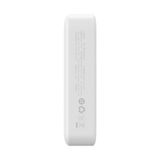 PowerBank Magnetic Mini 20000 MAH 20W + Cable USB-C Blanc