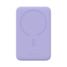 PowerBank magnētiskais mini 20000 mAh 20W + violets USB-C kabelis