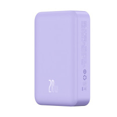 Powerbank Magneettinen Mini 20000 MAH 20W + violetti USB-C-kaapeli
