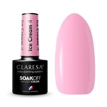 Esmalte híbrido CLARESA Ice Cream 4 - 5g — conjunto mostrado