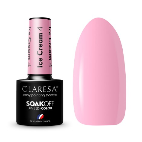 Esmalte híbrido CLARESA Ice Cream 4 - 5g — conjunto mostrado