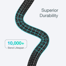 "IPhone USB-C" kabelių kabelis - žaibas 480MB / s 3a 1.2m - juoda