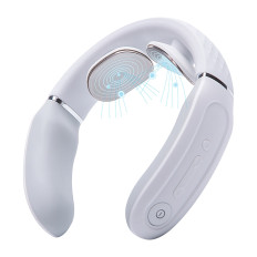 Massagegerät für den Hals mit der Elektrostimulation von TENS EMS und komprimieren SKG 4356e - weiß