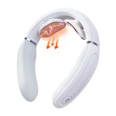 Massagegerät für den Hals mit der Elektrostimulation von TENS EMS und komprimieren SKG 4356e - weiß