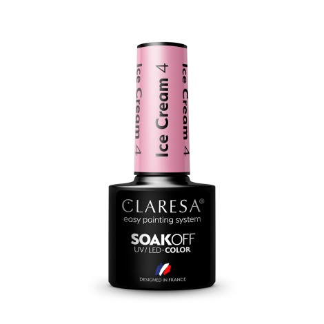 CLARESA υβριδικό βερνίκι Ice Cream 4 - 5g — προβολή από μπροστά