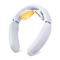 Massager for neck with electrostimulation of Tens EMS and compress SKG 4356E - white