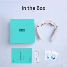 Massager voor nekelektrostimulator TENS EMS met kompres SKG K6E - White