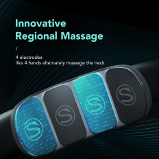 Massagegerät-Elektrostimulator TENS EMS auf Kark mit Kompresse SKG K5 Pro-White