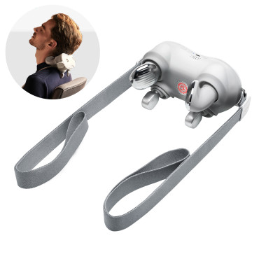 Massager kakla ar saspiestu un sarkanu gaismu SKG H7-E - balts