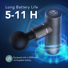 Masszírozó masszázsmasszázs 4 fej az egész testre SKG F3-en - szürke